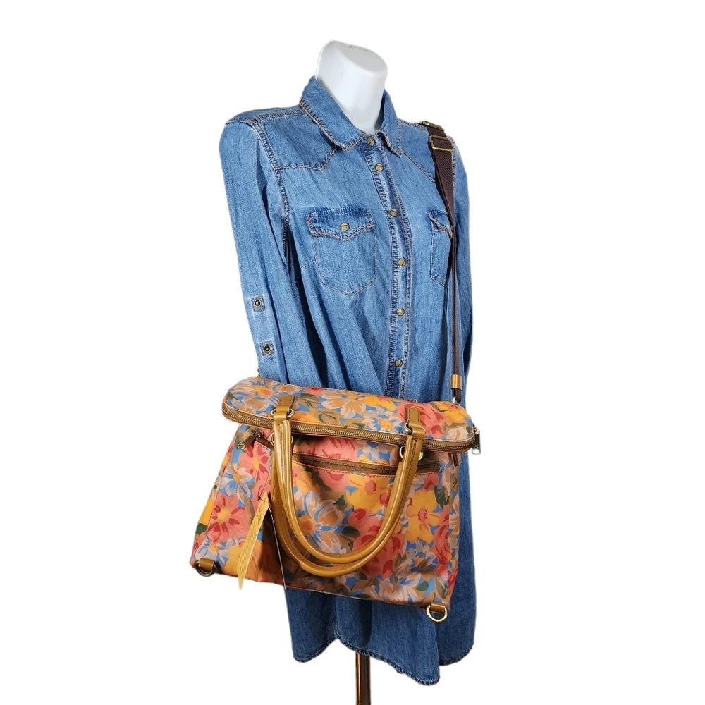 PATRICIA NASH COATED CANVAD TRAPANI CONVERTIBLE BACKPACK